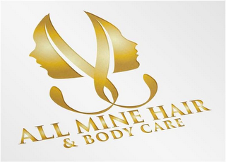 ALL MINE HAIR & BODY CARE logo