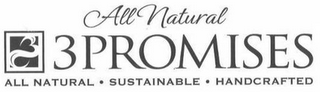 ALL NATURAL 3 PROMISES ALL NATURAL · SUSTAINABLE · HANDCRAFTED logo