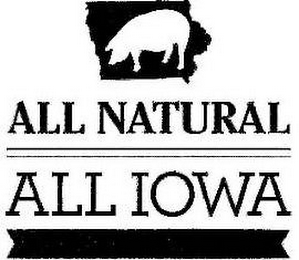 ALL NATURAL ALL IOWA logo