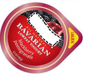 ALL NATURAL BAVARIAN LOWFAT YOGURT BLACKBERRY POMEGRANATE NEW! logo