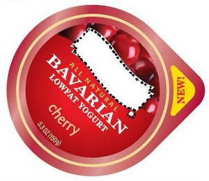 ALL NATURAL BAVARIAN LOWFAT YOGURT CHERRY NEW! logo