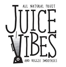 ALL NATURAL FRUIT JUICE VIBES AND VEGGIE SMOOTHIES logo