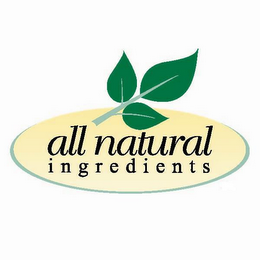ALL NATURAL INGREDIENTS logo