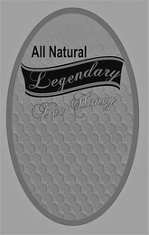 ALL NATURAL LEGENDARY BEE HONEY logo