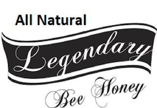 ALL NATURAL LEGENDARY BEE HONEY logo
