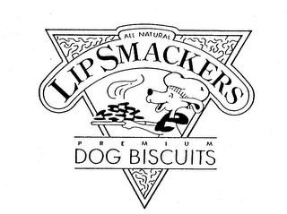 ALL NATURAL LIP SMACKERS PREMIUM DOG BISCUITS logo
