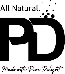 ALL NATURAL. PD MADE WITH PURE DELIGHT logo