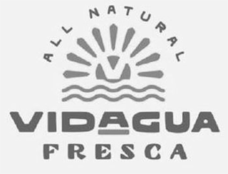 ALL NATURAL V VIDAGUA FRESCA logo