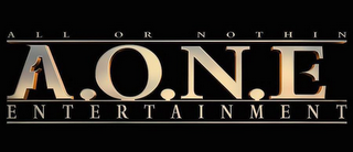 ALL OR NOTHIN A.O.N.E. ENTERTAINMENT logo