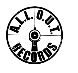 A.L.L. O.U.T. RECORDS logo