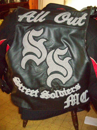 ALL OUT SS STREET SOLDIERS MC logo