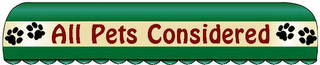 ALL PETS CONSIDERED logo