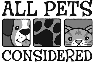 ALL PETS CONSIDERED logo