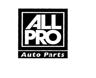 ALL PRO AUTO PARTS logo
