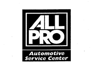 ALL PRO AUTOMOTIVE SERVICE CENTER logo