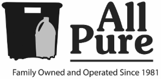 ALL PURE FAMILY OWNED AND OPERATED SINCE 1981 logo