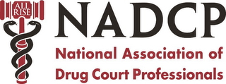 ALL RISE NADCP NATIONAL ASSOCIATION OF DRUG COURT PROFESSIONALS logo