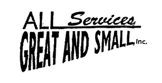 ALL SERVICES GREAT AND SMALL, INC. logo