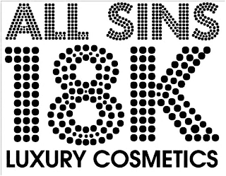 ALL SINS 18K LUXURY COSMETICS logo