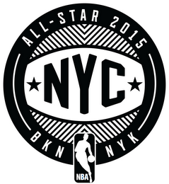 ALL-STAR 2015 NYC BKN NBA NYK logo