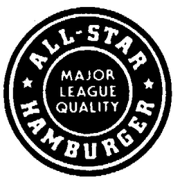 ALL-STAR HAMBURGER MAJOR LEAGUE QUALITY logo
