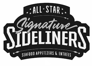 ALL STAR SIGNATURE SIDELINERS SEAFOOD APPETIZERS & ENTRÉES logo