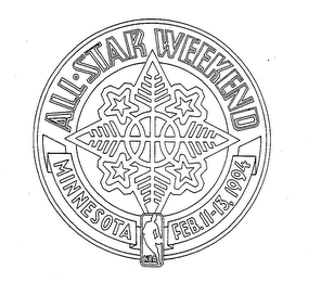 ALL-STAR WEEKEND MINNESOTA FEB. 11-13, 1994 NBA logo