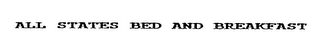 ALL STATES BED AND BREAKFAST logo