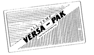 ALL-TEMP VERSA-PAK ...HAVE YOUR ICE AND HEAT IT TOO... logo