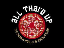 ALL THAI'D UP ICE CREAM ROLLS & SMOOTHIES logo
