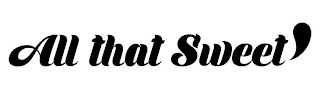 ALL THAT SWEET' logo