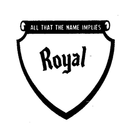 ALL THAT THE NAME IMPLIES ROYAL logo
