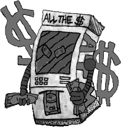 $ ALL THE $ ALL THE MONEY ATM $ logo