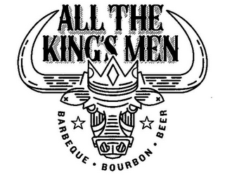 ALL THE KING'S MEN BARBEQUE · BOURBON · BEER logo