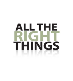 ALL THE RIGHT THINGS logo