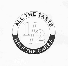 ALL THE TASTE HALF THE CARBS 1/2 logo