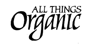 ALL THINGS ORGANIC logo