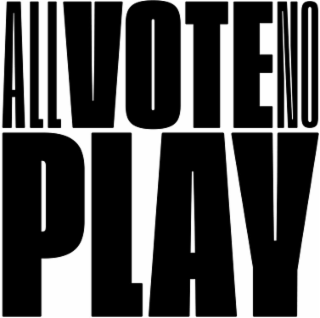 ALL VOTE NO PLAY logo