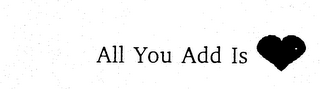 ALL YOU ADD IS logo