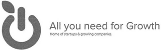 ALL YOU NEED FOR GROWTH HOME OF STARTUPS & GROWING COMPANIES. logo