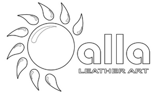 ALLA LEATHER ART logo