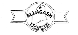 ALLAGASH WILDERNESS SPRING WATER logo