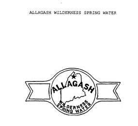 ALLAGASH WILDERNESS SPRING WATER logo