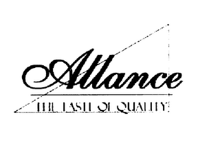 ALLANCE THE TASTE OF QUALITY logo