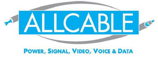 ALLCABLE POWER, SIGNAL, VIDEO, VOICE & DATA logo