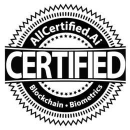 ALLCERTIFIED.AI CERTIFIED BLOCKCHAIN · BIOMETRICS logo