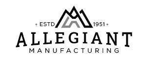 ALLEGIANT MANUFACTURING ESTD. 1951 logo