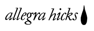 ALLEGRA HICKS logo