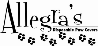 ALLEGRA'S DISPOSABLE PAW COVERS logo