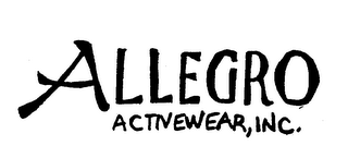 ALLEGRO ACTIVEWEAR, INC. logo